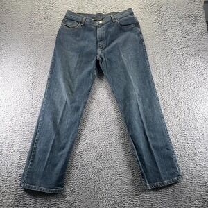 Wrangler Jeans Boys 16 Blue Cotton Denim Straight Leg Stretch Workwear Utility